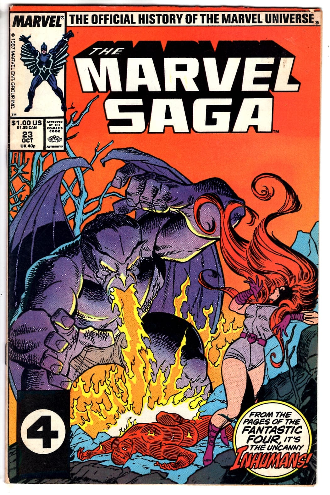 Marvel Comics The Marvel Saga The Official History of the Marvel Universe #23 [VG]