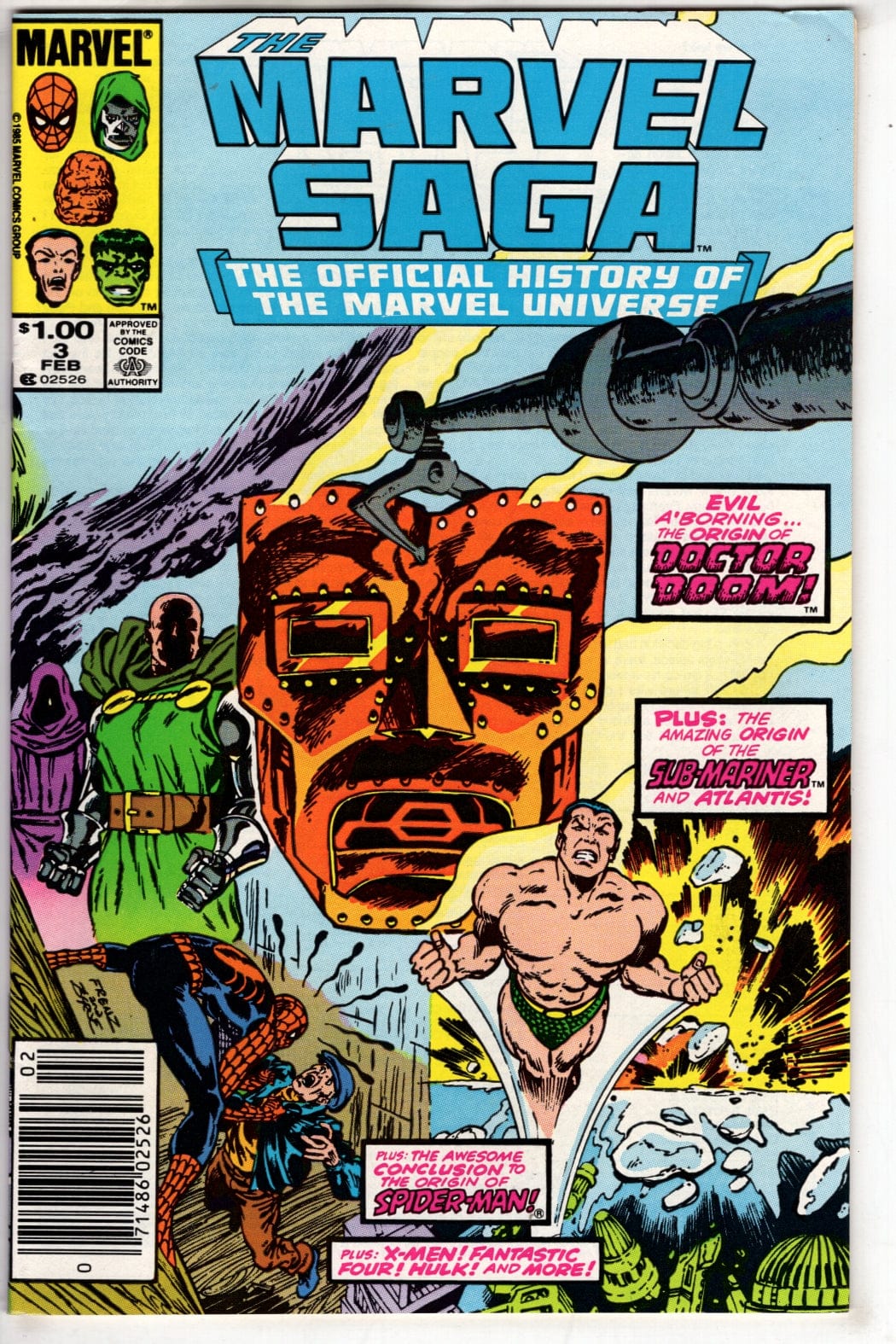 Marvel Comics The Marvel Saga The Official History of the Marvel Universe #3 (Newsstand)