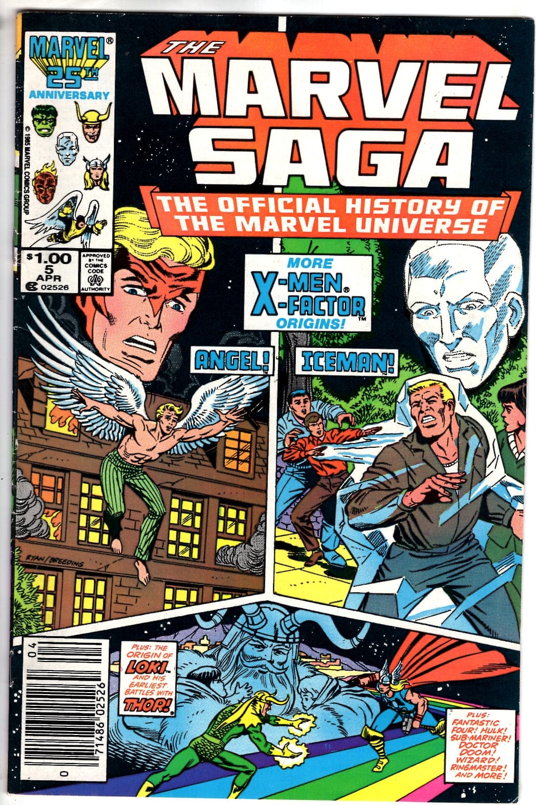 Marvel Comics The Marvel Saga The Official History of the Marvel Universe #5 (Newsstand) [FN/VF]