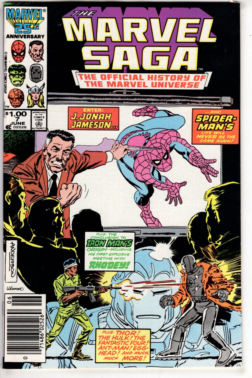 Marvel Comics The Marvel Saga The Official History of the Marvel Universe #7 (Newsstand)