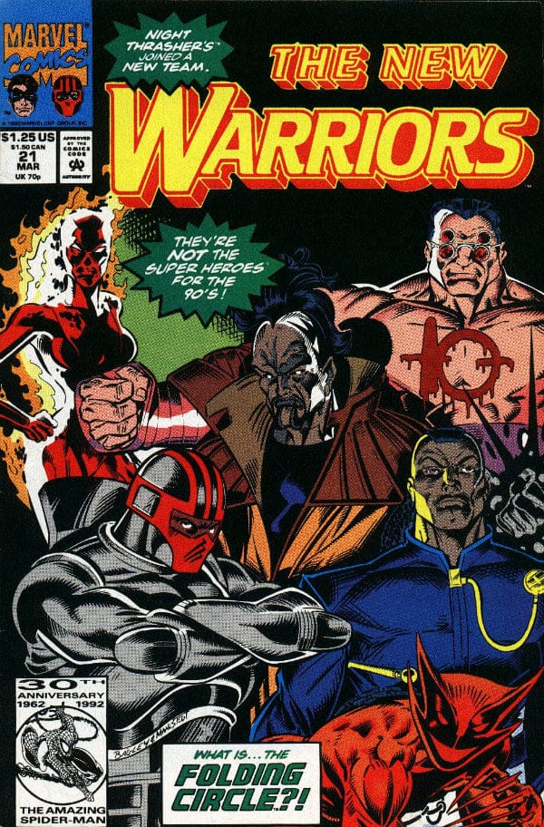 Marvel Comics The New Warriors #21 [FINE]