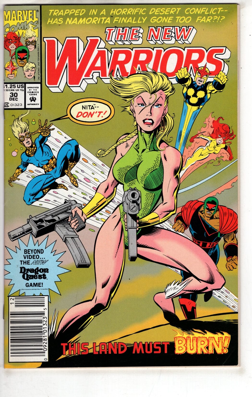 Marvel Comics The New Warriors #30 [FINE]