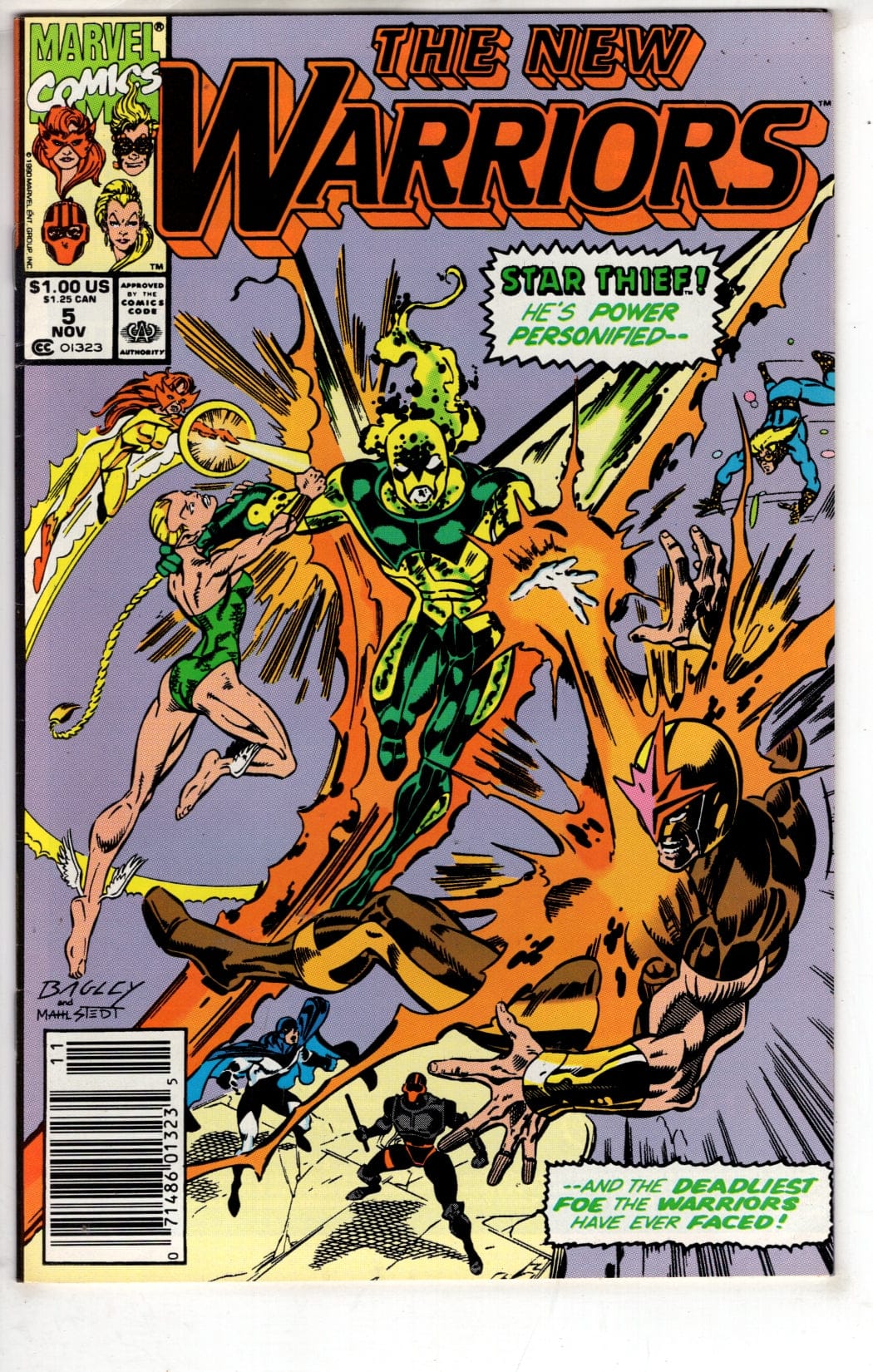 Marvel Comics The New Warriors #5 [VF]