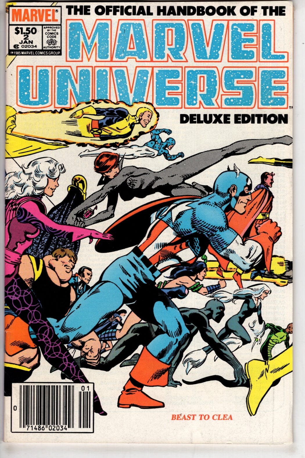 Marvel Comics The Official Handbook of the Marvel Universe #2 (Newsstand)