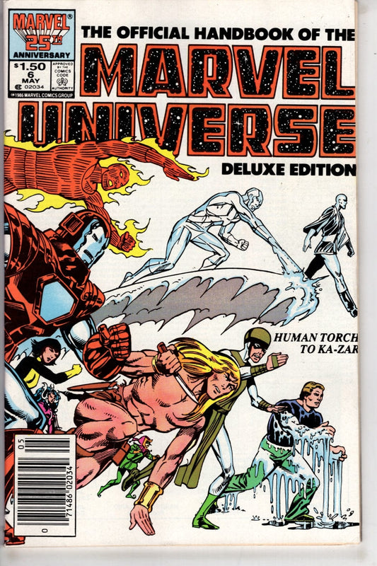 Marvel Comics The Official Handbook of the Marvel Universe #6 (Newsstand)