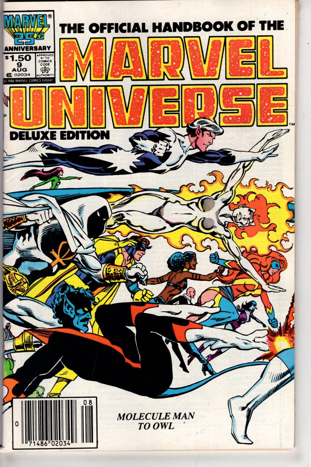 Marvel Comics The Official Handbook of the Marvel Universe #9 (Newsstand)