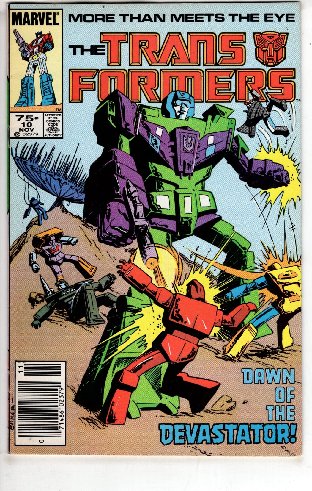 Marvel Comics The Transformers #10 [FINE]