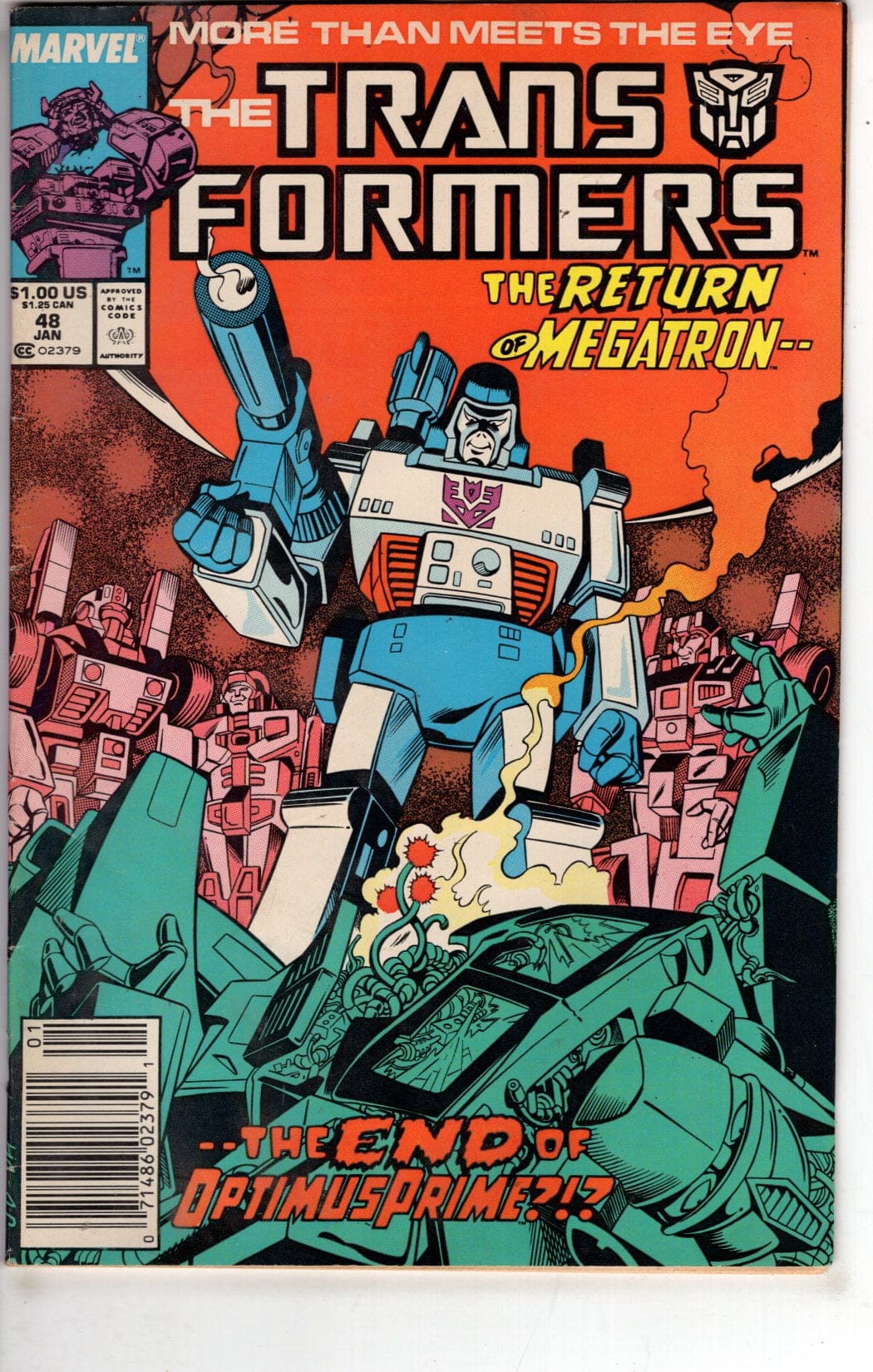 Marvel Comics The Transformers #48 [VG]