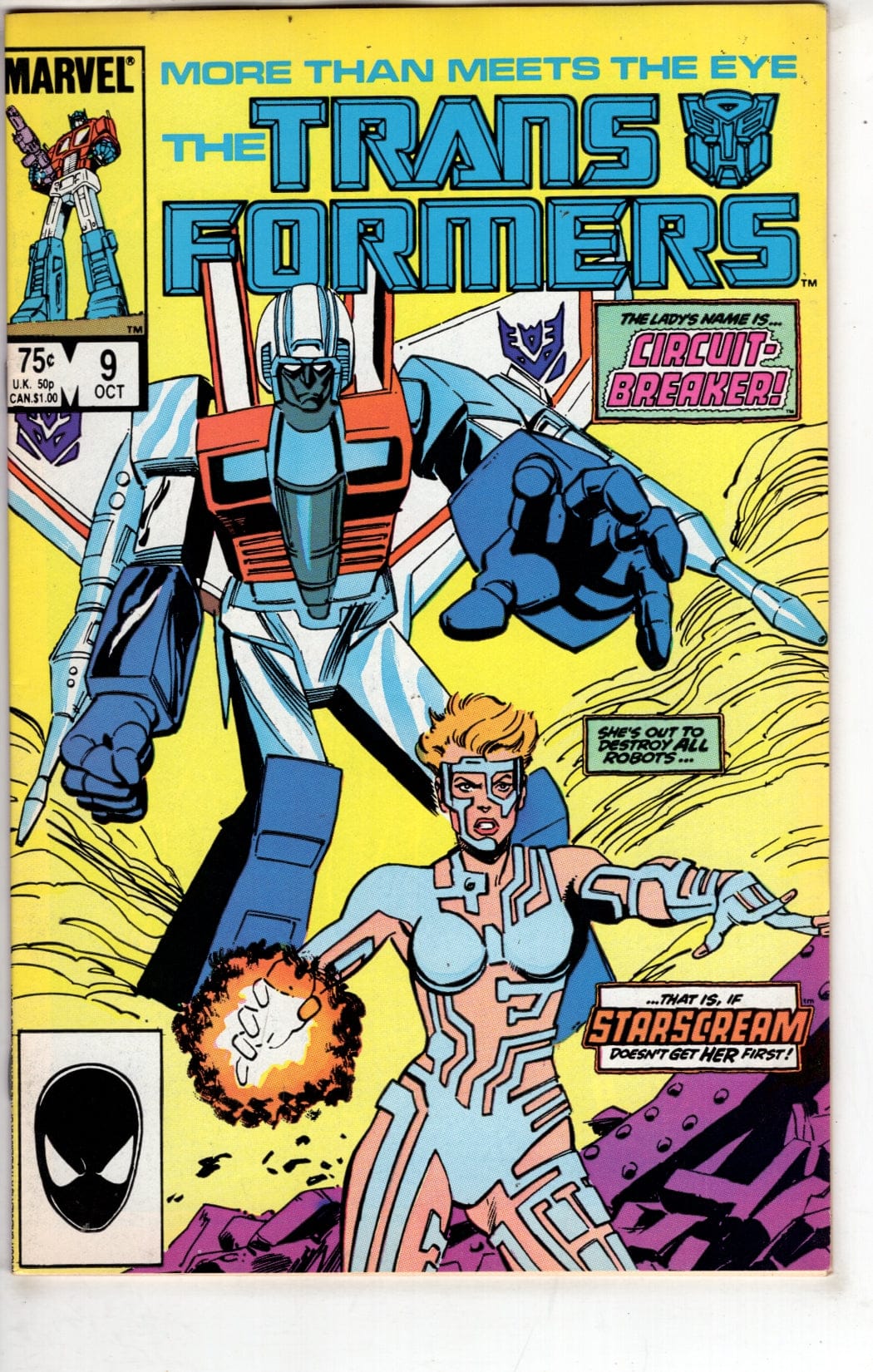 Marvel Comics The Transformers #9 [FINE]