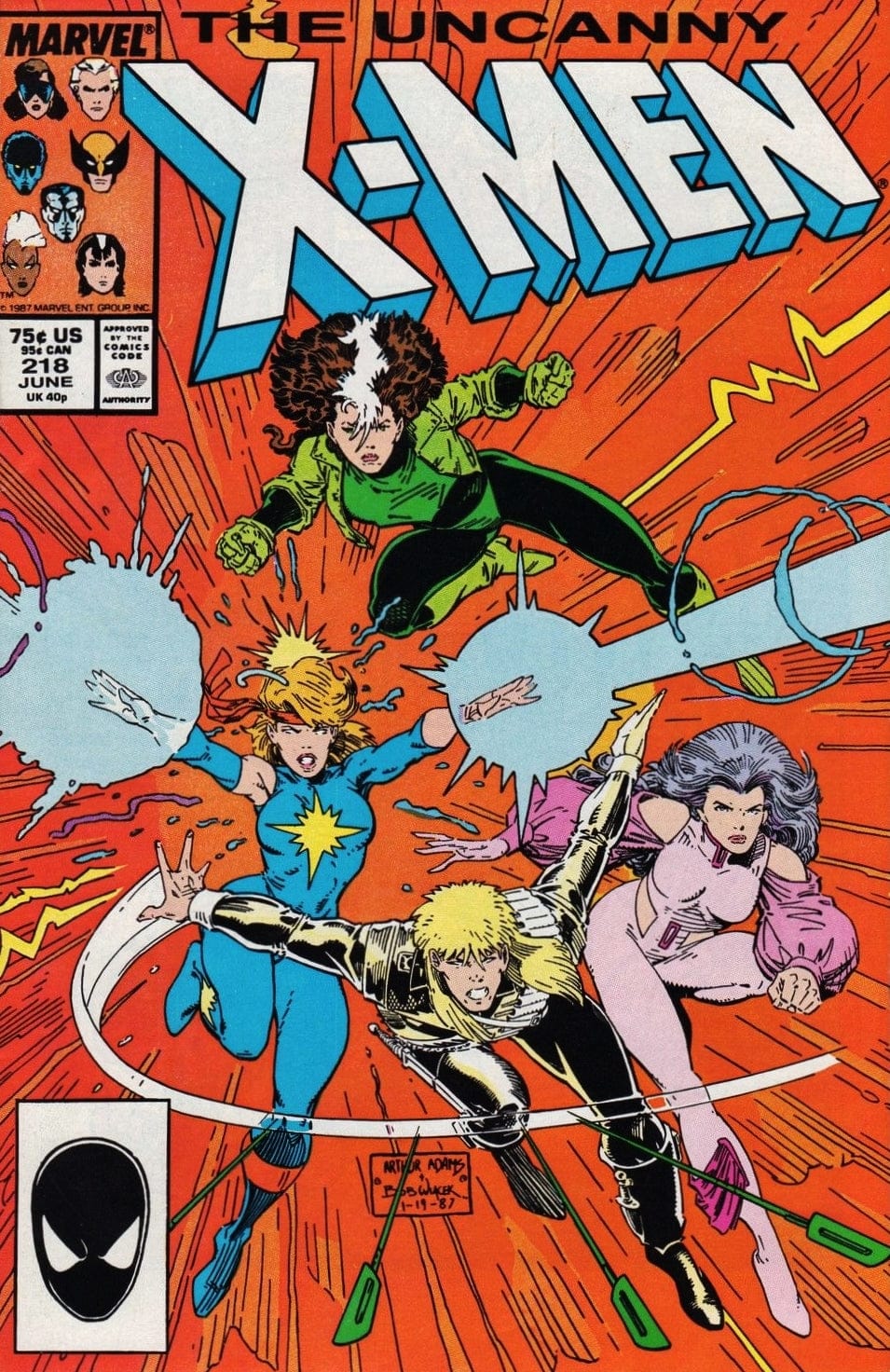 Marvel Comics The Uncanny X-Men #218 [FINE]