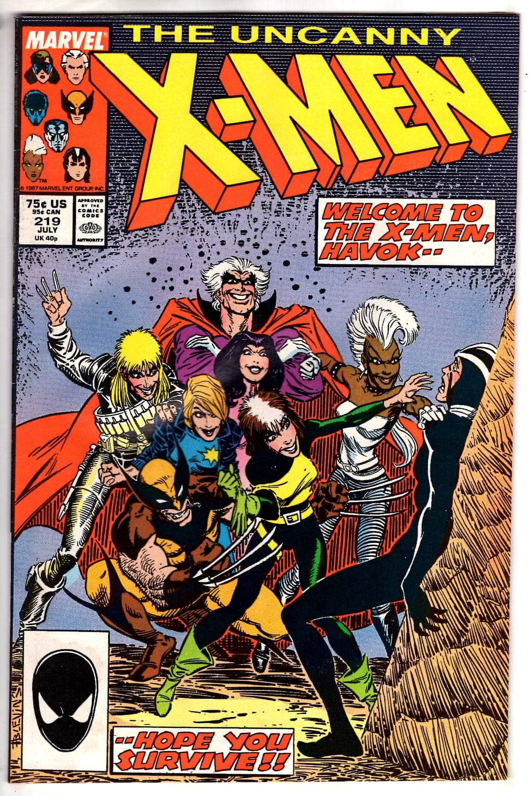 Marvel Comics The Uncanny X-Men #219 [POOR]