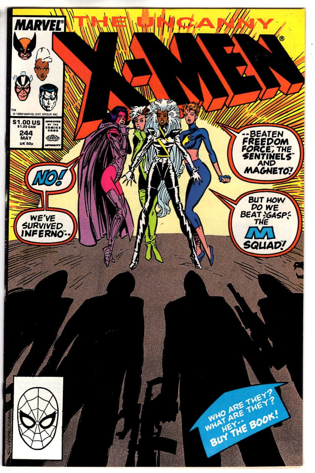 Marvel Comics The Uncanny X-Men #244 [FINE]