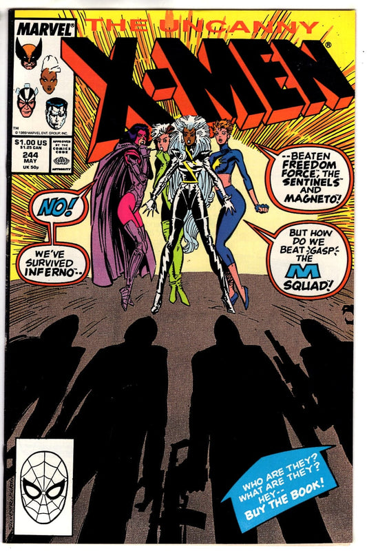 Marvel Comics The Uncanny X-Men #244 [FINE]