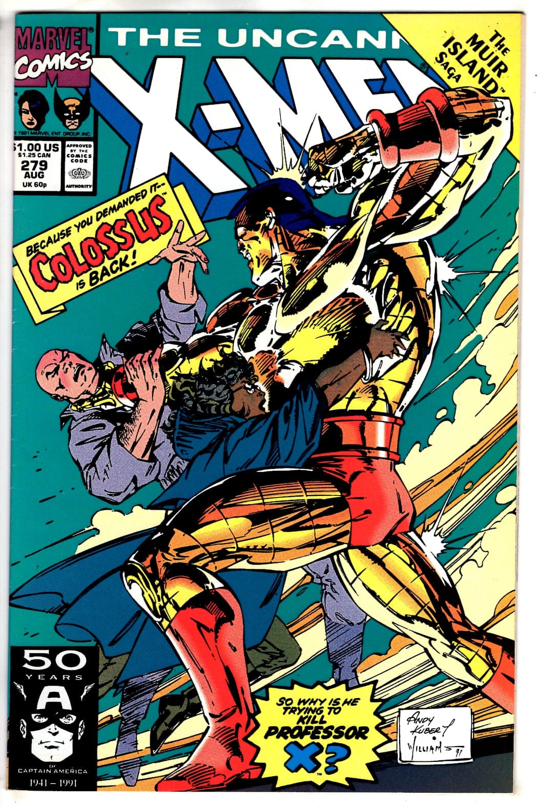 Marvel Comics The Uncanny X-Men #279 [VG/FN]