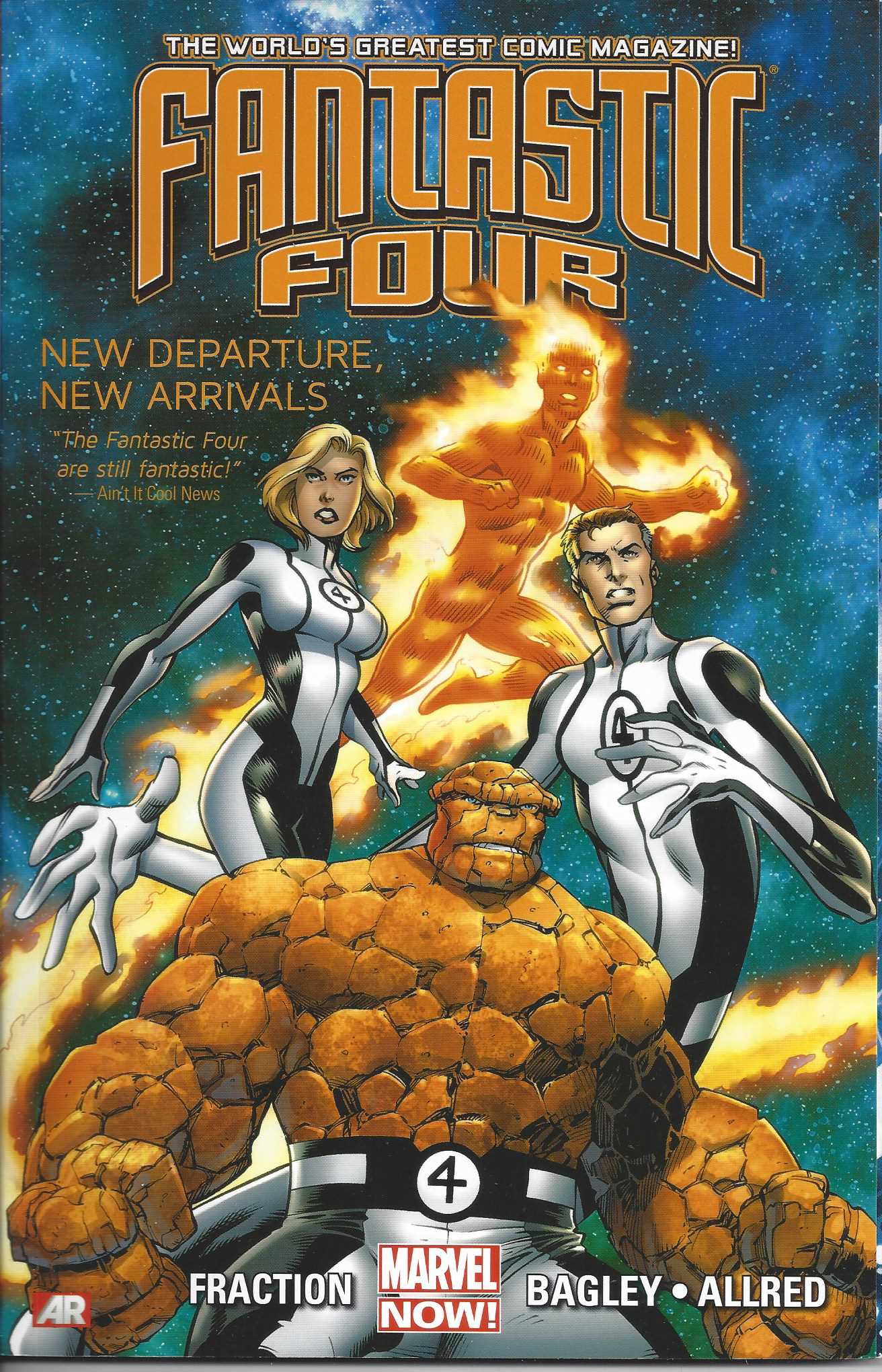 MARVEL COMICS trade FANTASTIC FOUR TP VOL 01 NEW DEPARTURE NEW ARRIVALS NOW