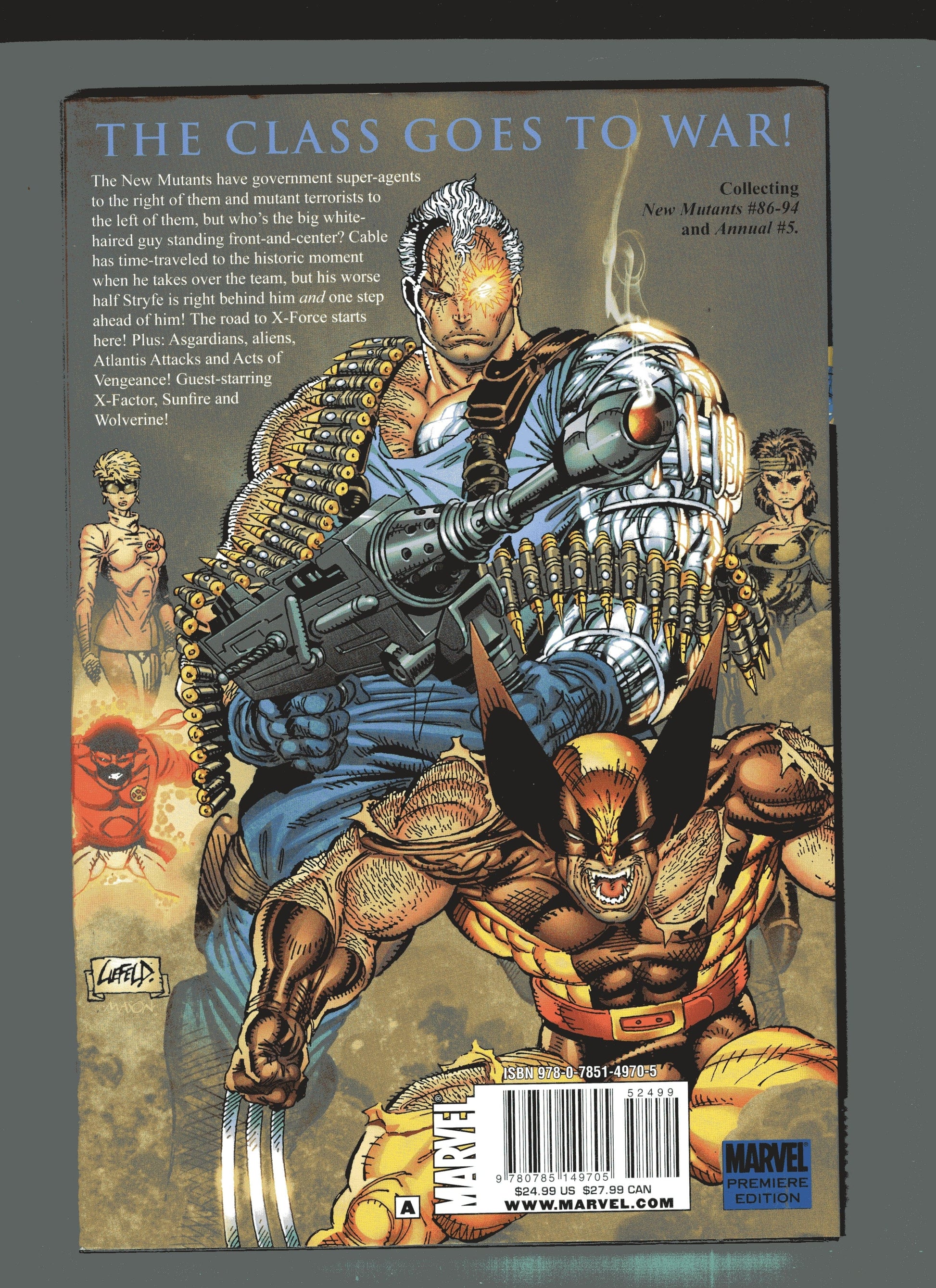 MARVEL COMICS TRADE X-Force Prem Hardcover Cable & New Mutants