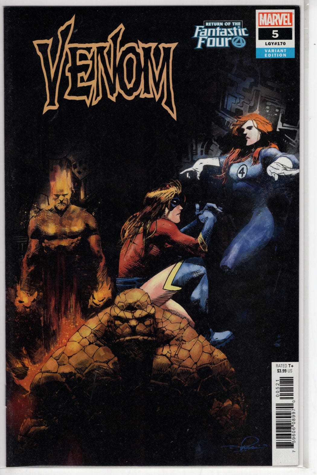 MARVEL COMICS VENOM #5 ZAFFINO RETURN OF FANTASTIC FOUR VAR