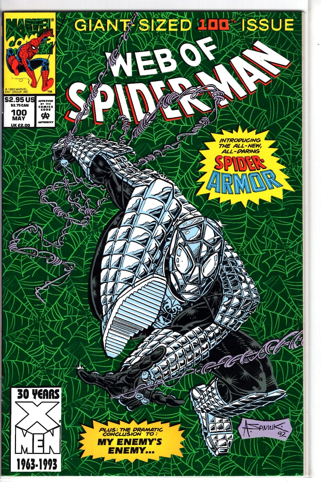 Marvel Comics Web of Spider-Man #100 [FINE]