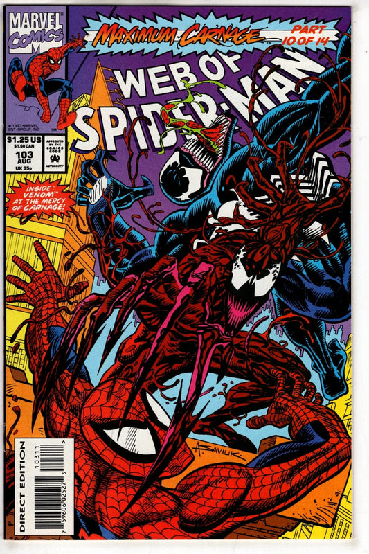 Marvel Comics Web of Spider-Man #102