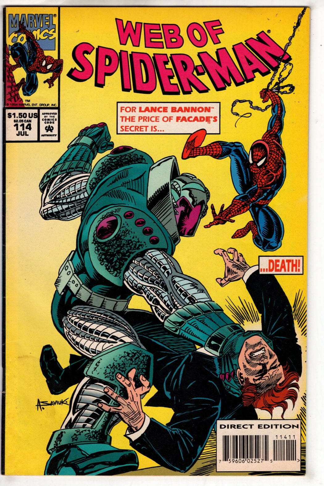 Marvel Comics Web of Spider-Man #114