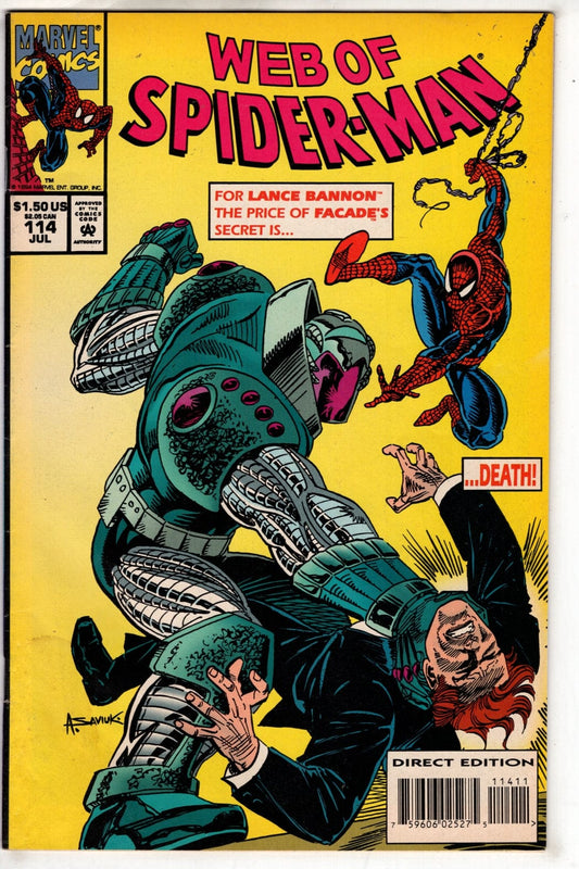Marvel Comics Web of Spider-Man #114