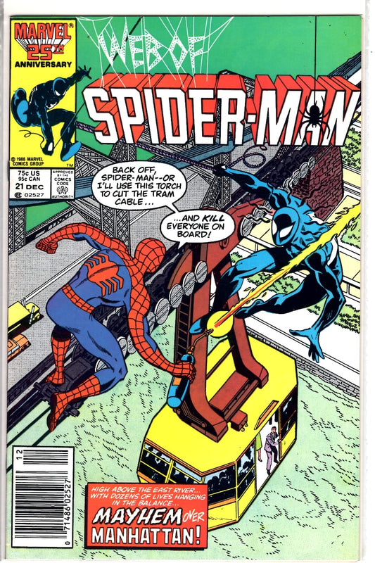 Marvel Comics Web of Spider-Man #21 [FN/VF]