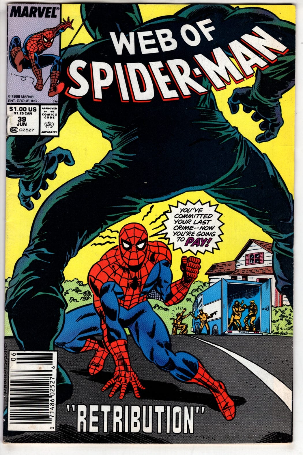 Marvel Comics Web of Spider-Man #39