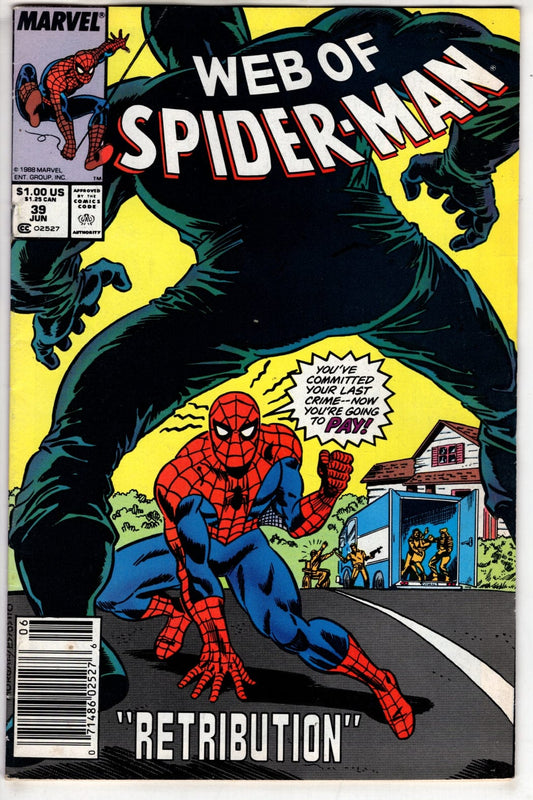 Marvel Comics Web of Spider-Man #39