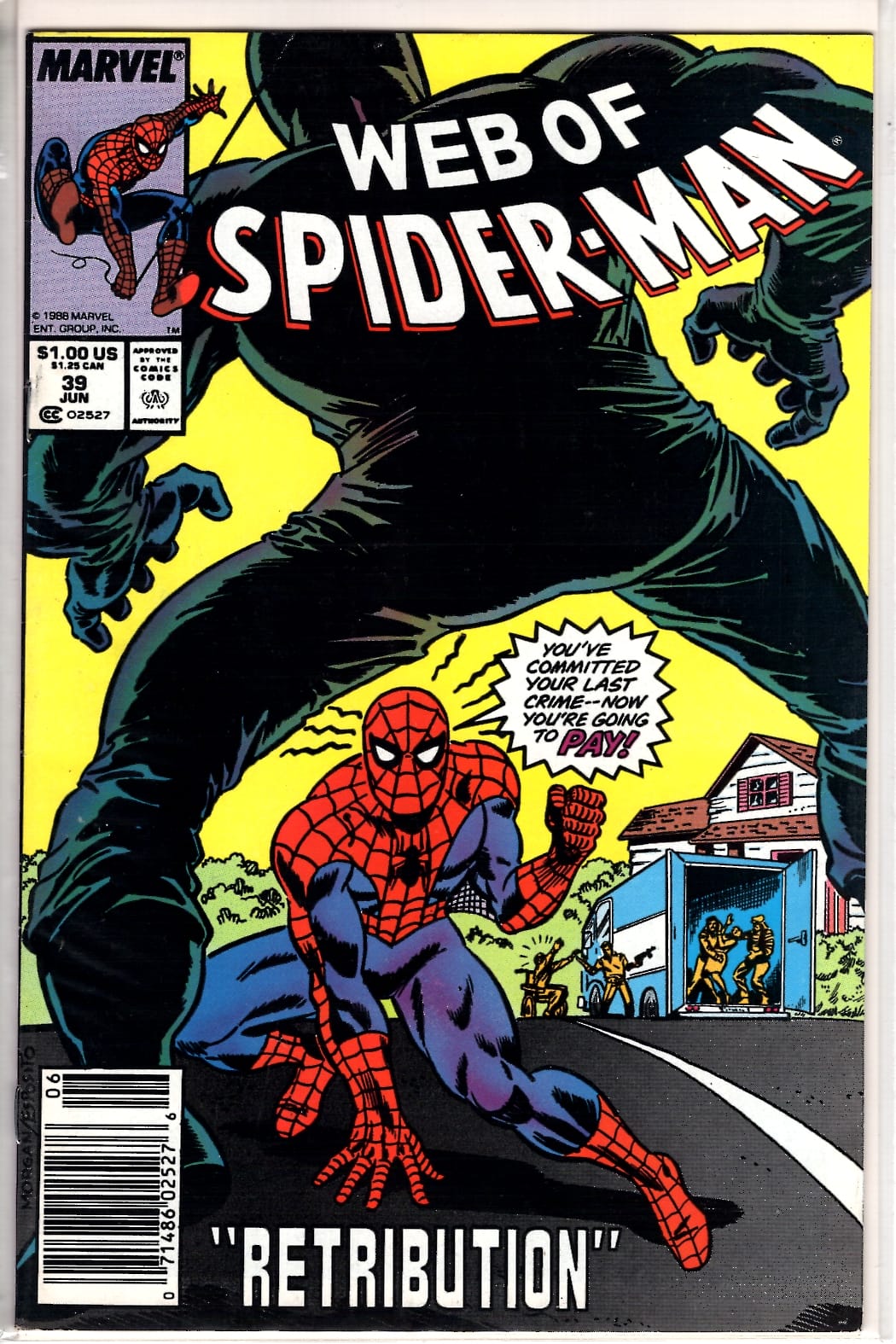 Marvel Comics Web of Spider-Man #39 [FN/VF]