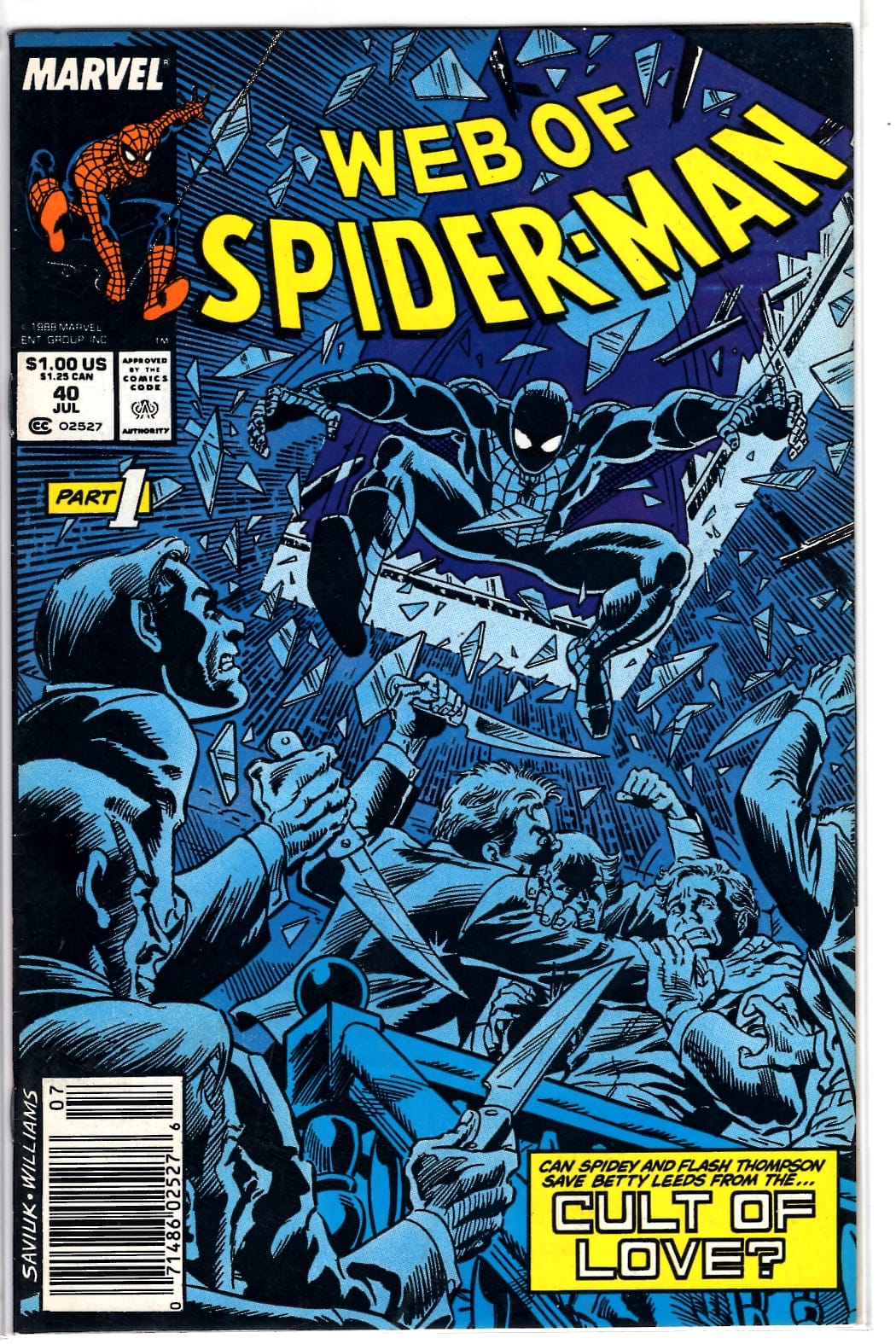 Marvel Comics Web of Spider-Man #40 [FN/VF]