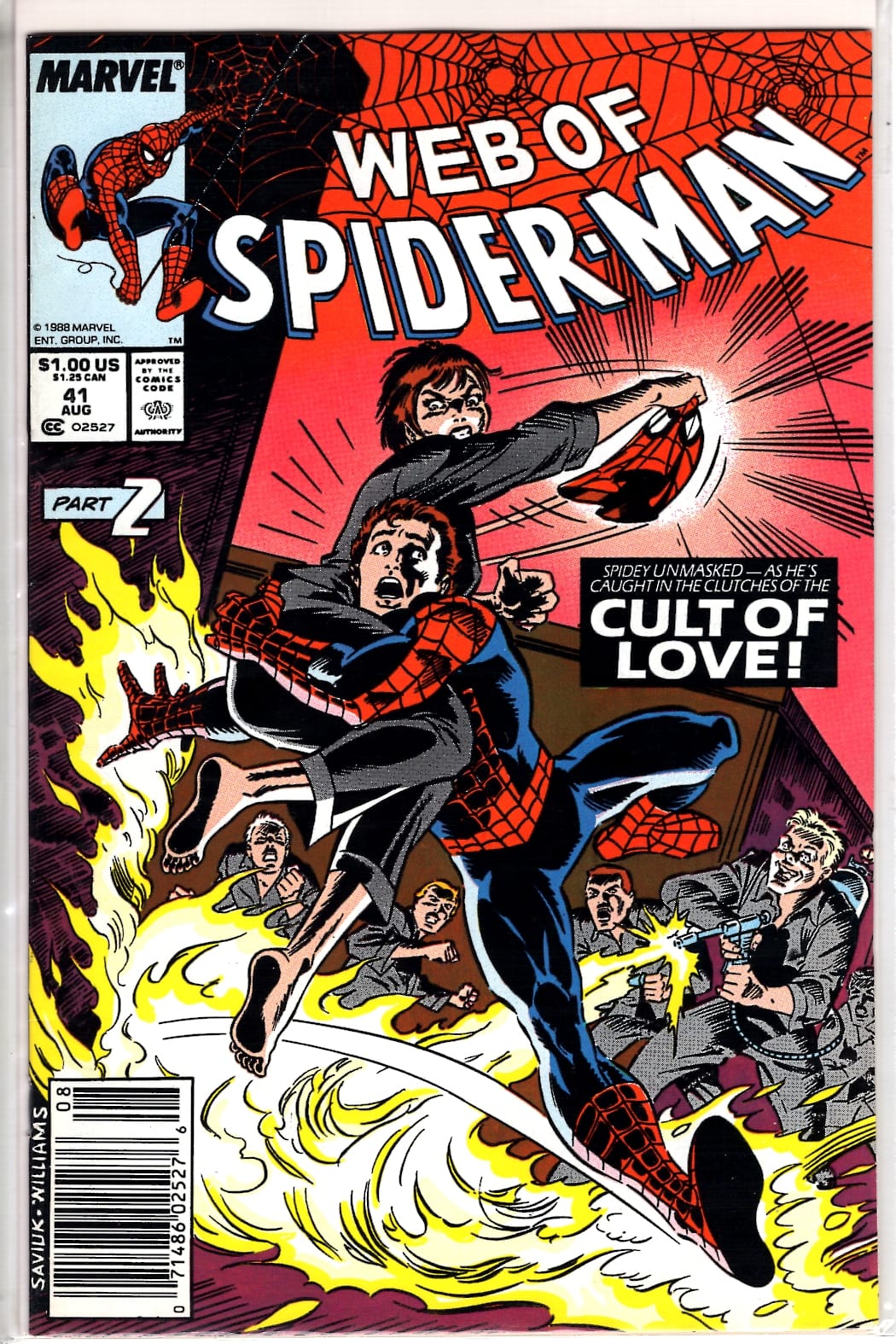 Marvel Comics Web of Spider-Man #41 [FN]
