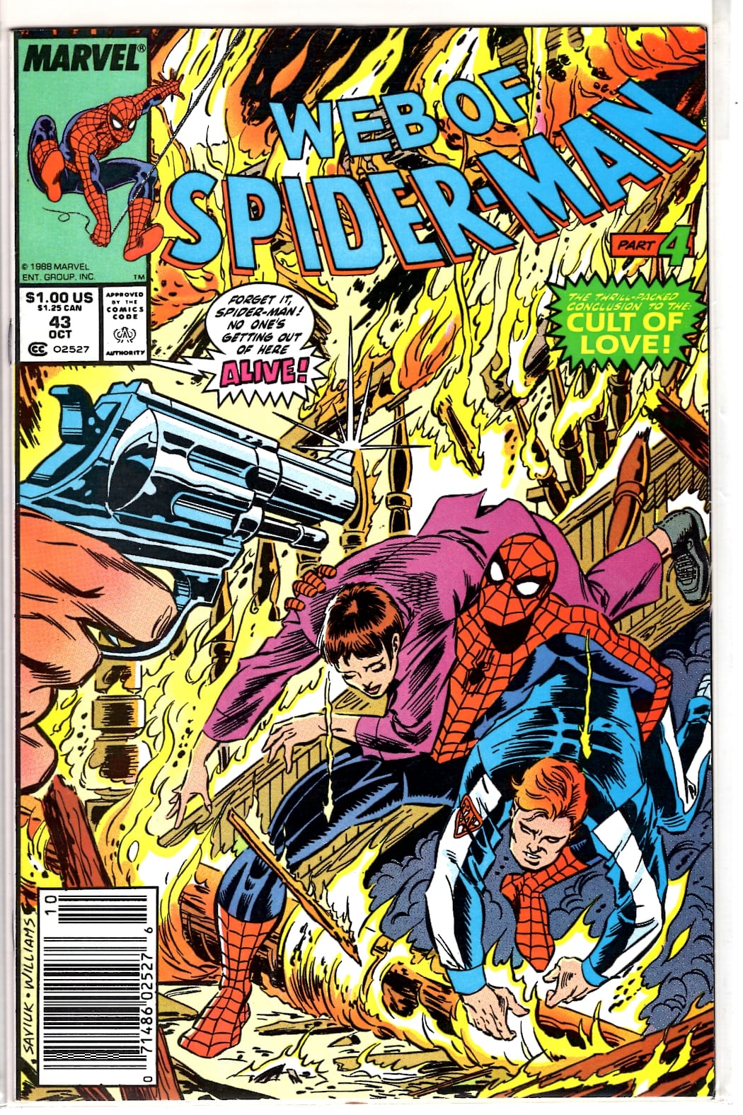 Marvel Comics Web of Spider-Man #43 [FN]