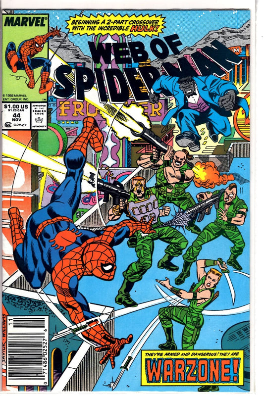 Marvel Comics Web of Spider-Man #44 [FN]