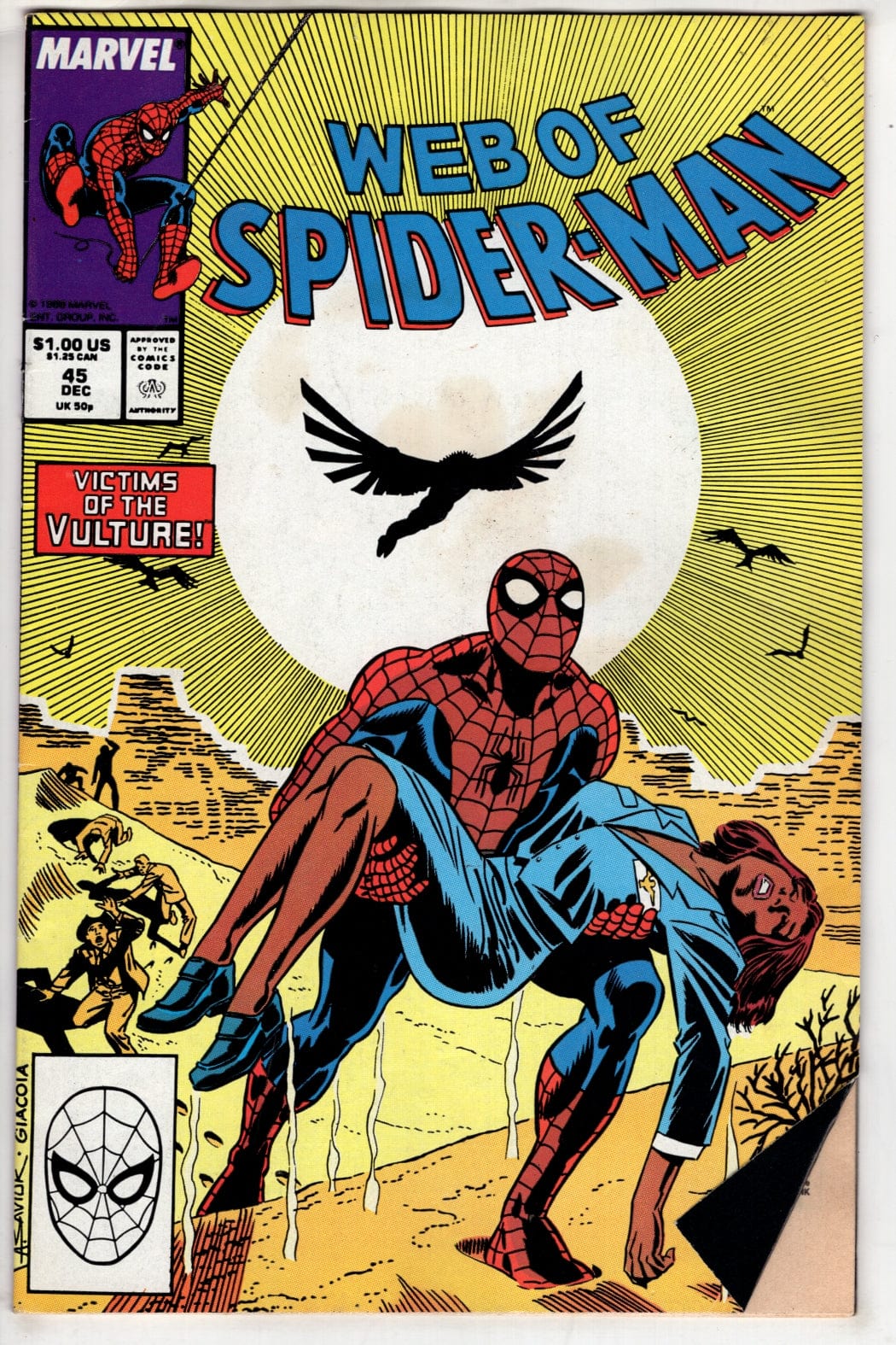 Marvel Comics Web of Spider-Man #45