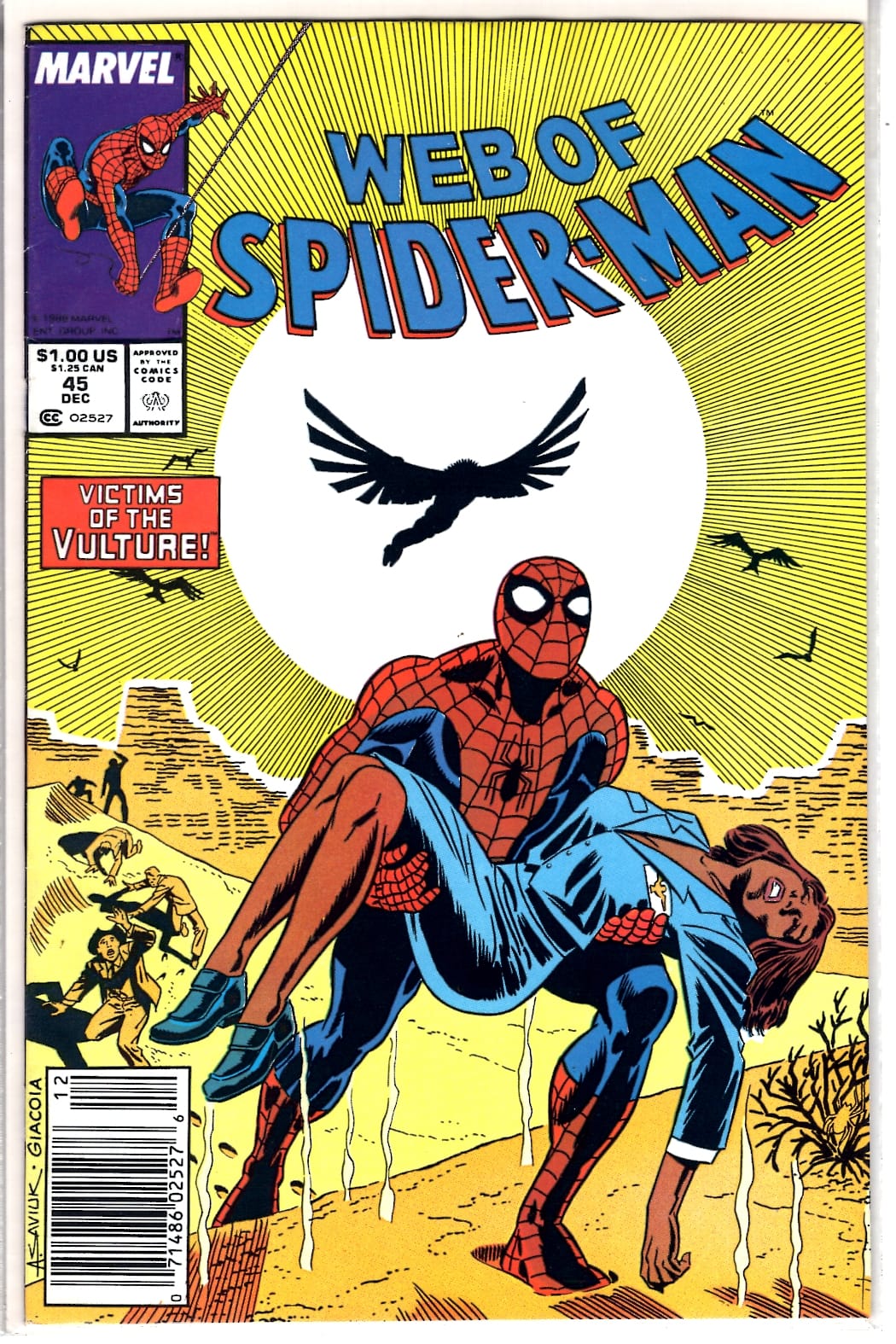 Marvel Comics Web of Spider-Man #45 [FN]