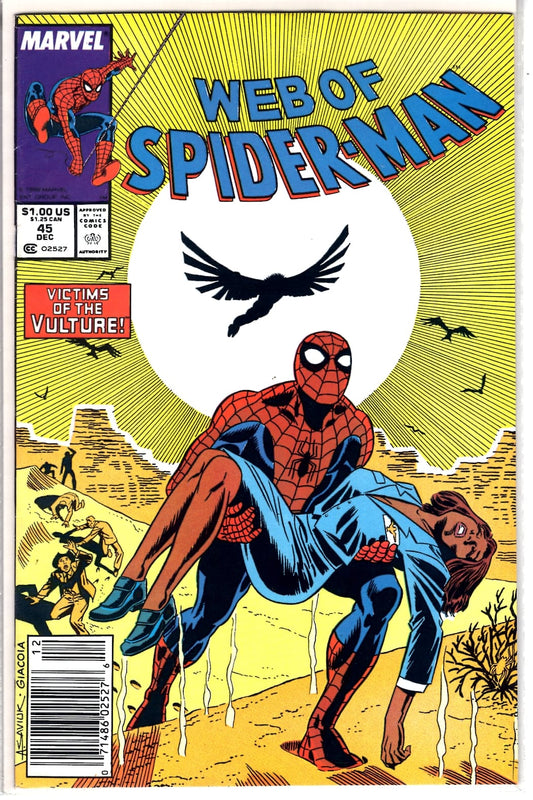 Marvel Comics Web of Spider-Man #45 [FN]