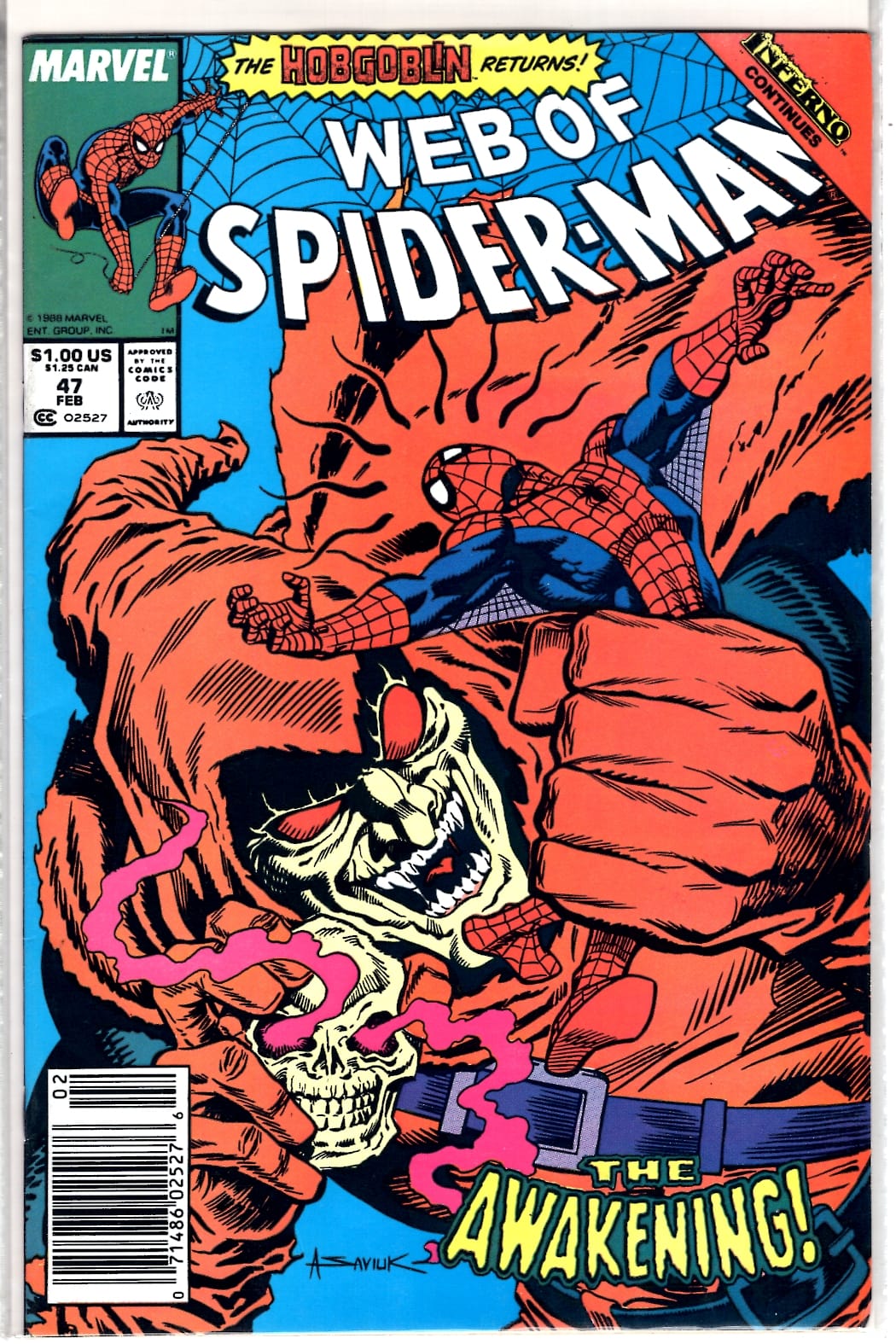 Marvel Comics Web of Spider-Man #47 [FN]