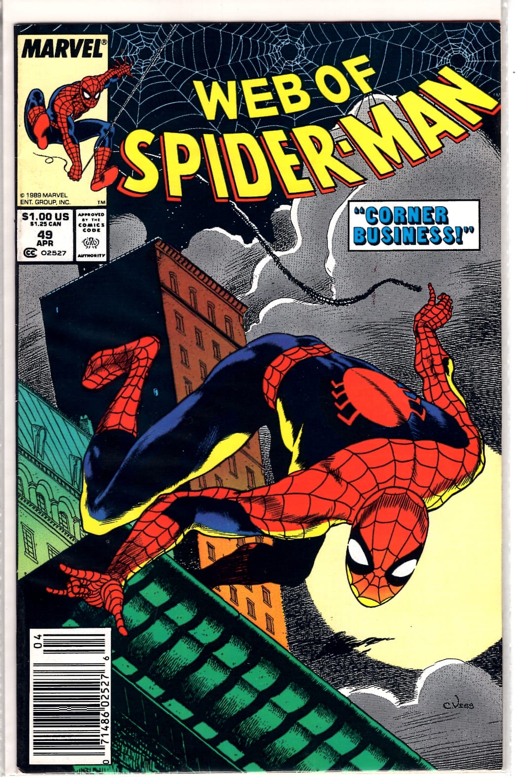 Marvel Comics Web of Spider-Man #49 [FN]