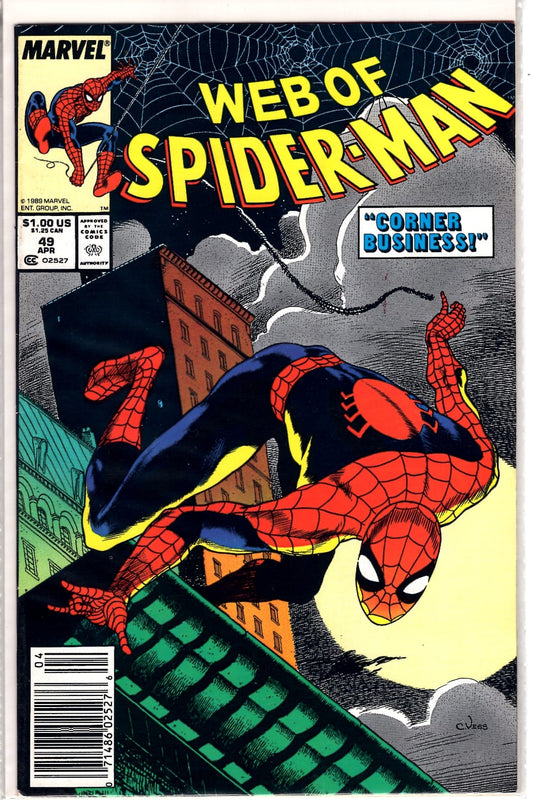 Marvel Comics Web of Spider-Man #49 [FN]