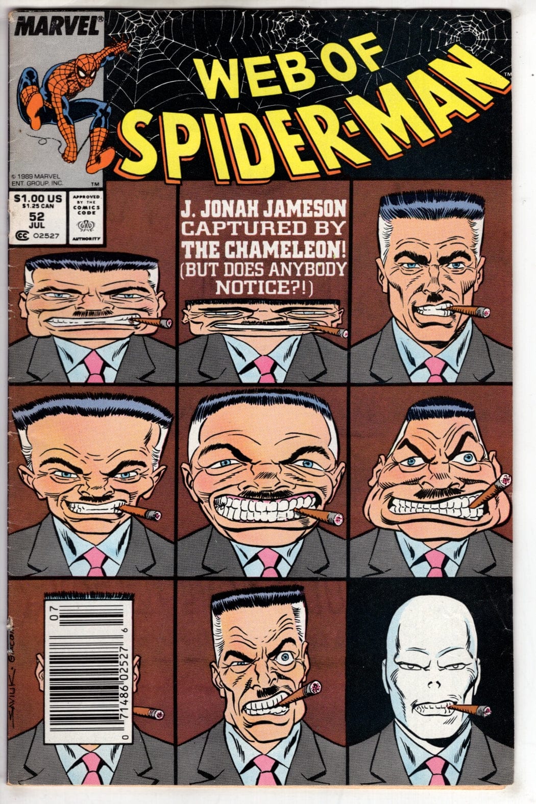 Marvel Comics Web of Spider-Man #52