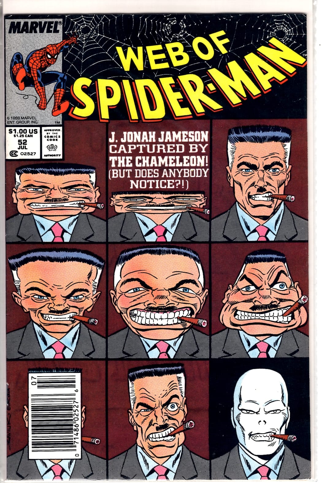 Marvel Comics Web of Spider-Man #52 [FN]