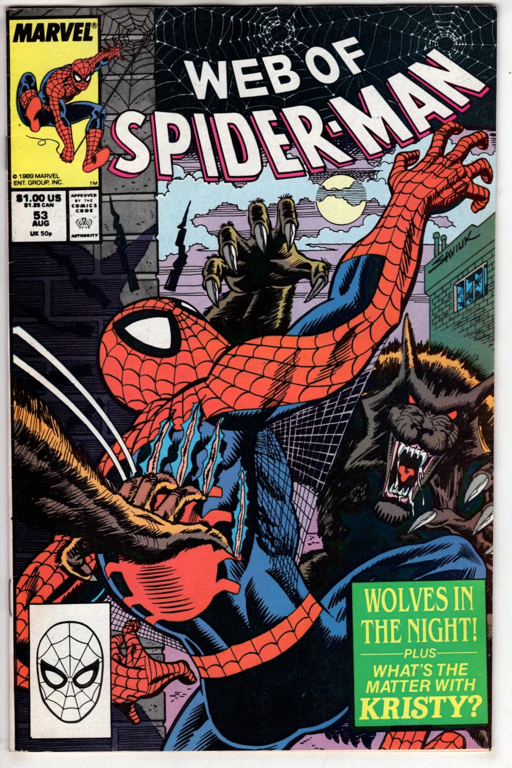 Marvel Comics Web of Spider-Man #53