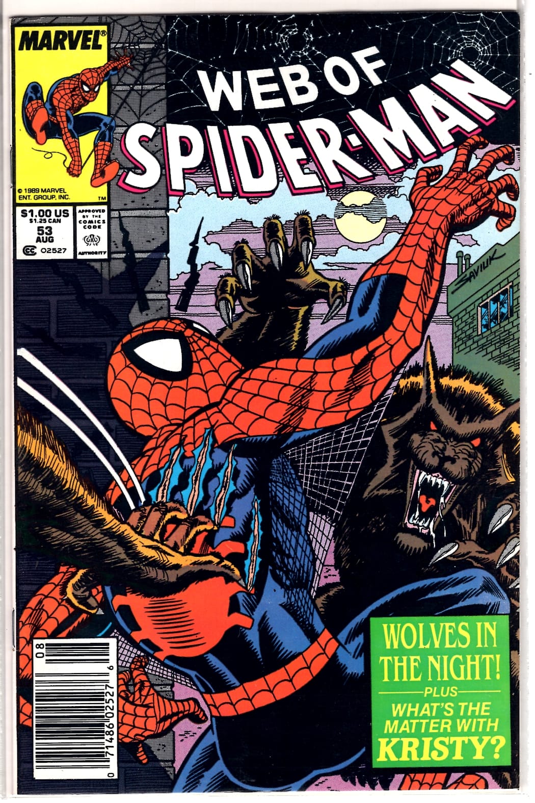 Marvel Comics Web of Spider-Man #53 [FN]