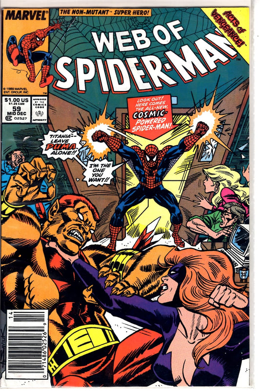 Marvel Comics Web of Spider-Man #59 [FN]