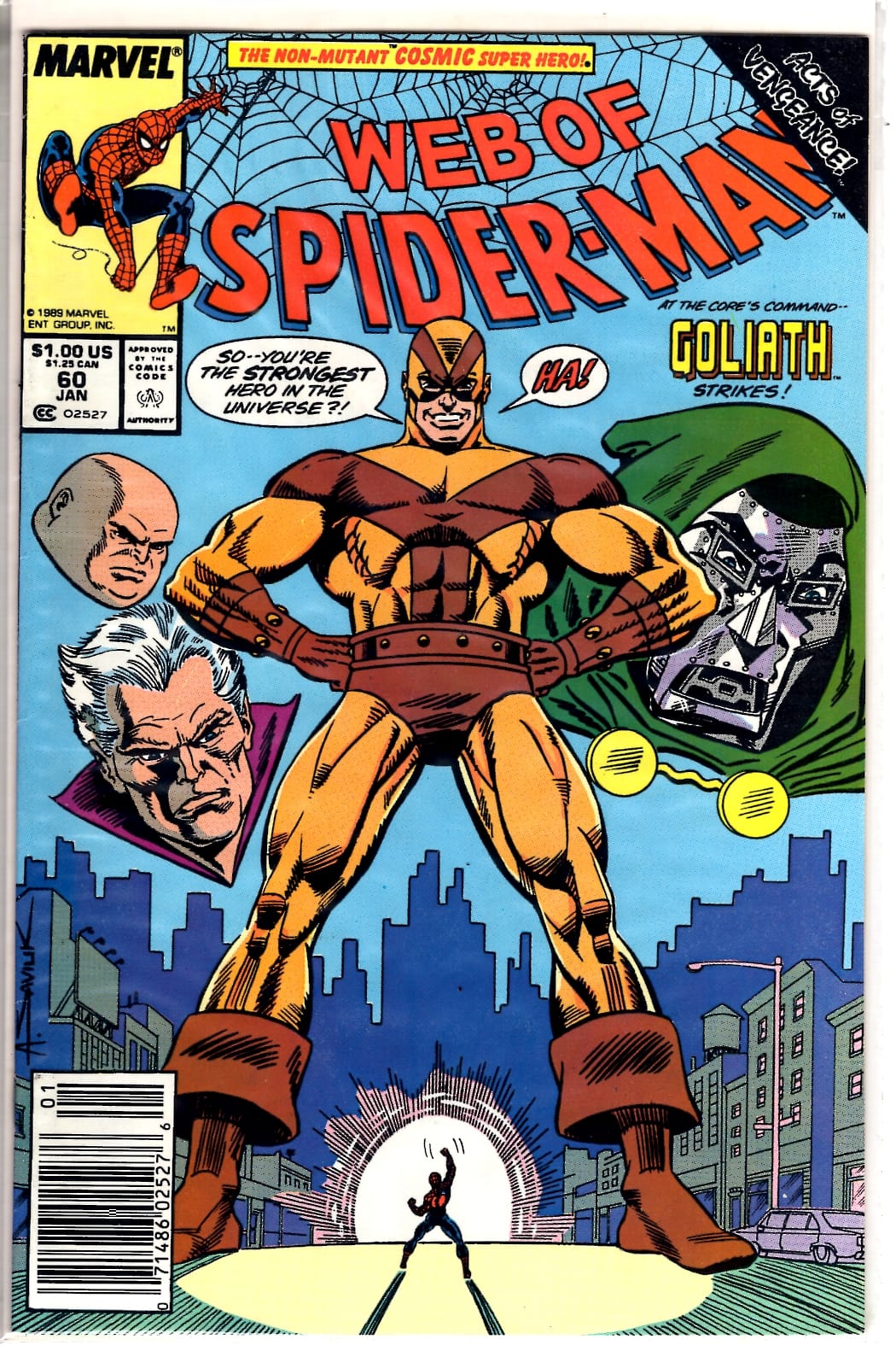 Marvel Comics Web of Spider-Man #60 [FN]
