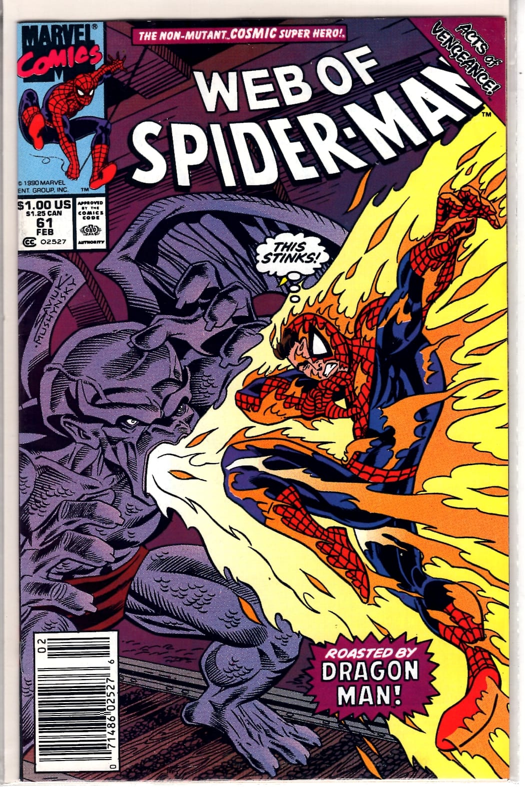 Marvel Comics Web of Spider-Man #61 [FN]