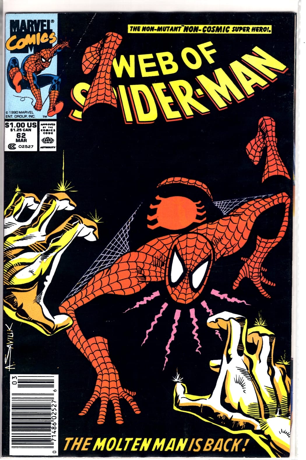 Marvel Comics Web of Spider-Man #62 [FN]