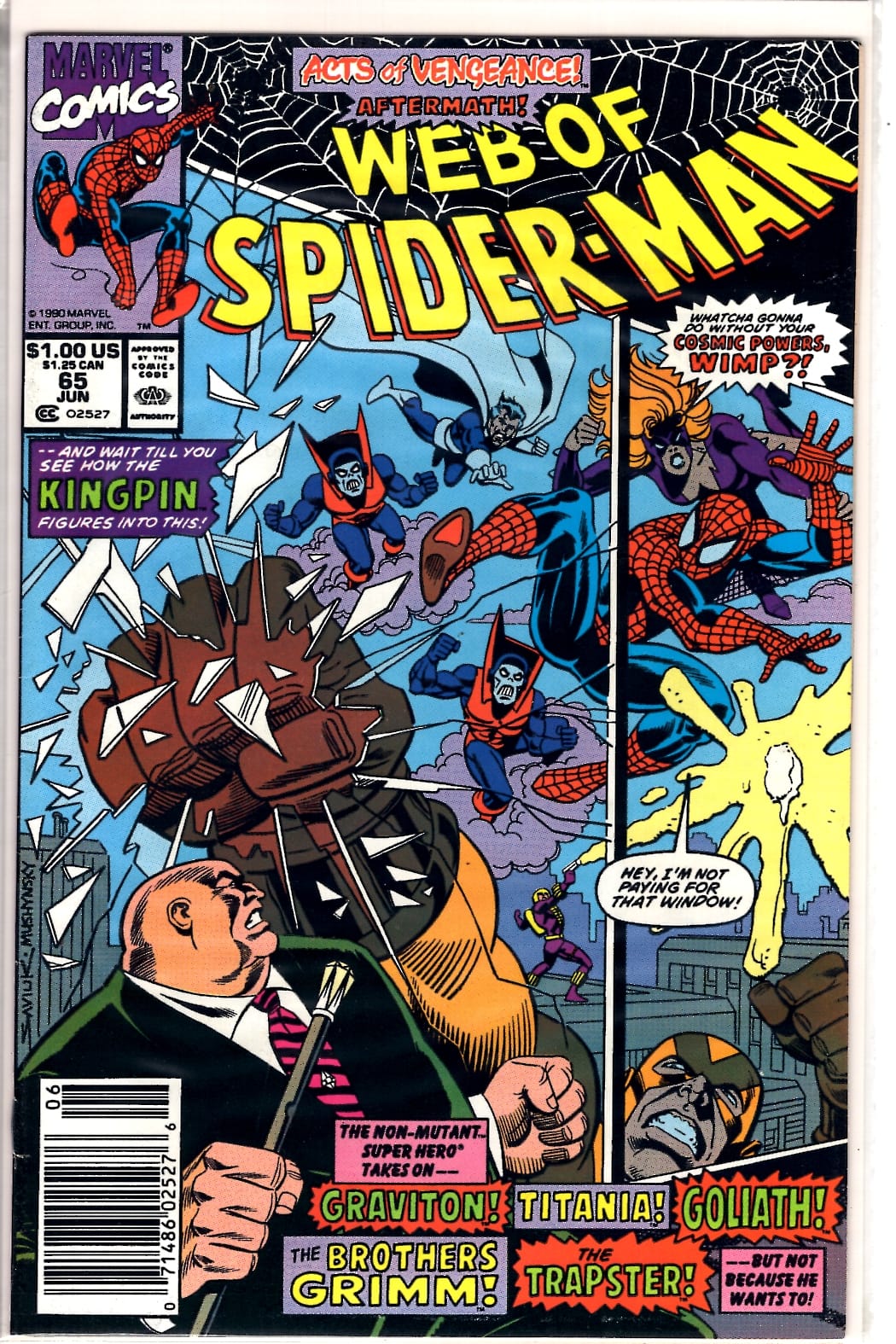 Marvel Comics Web of Spider-Man #65 [FN]