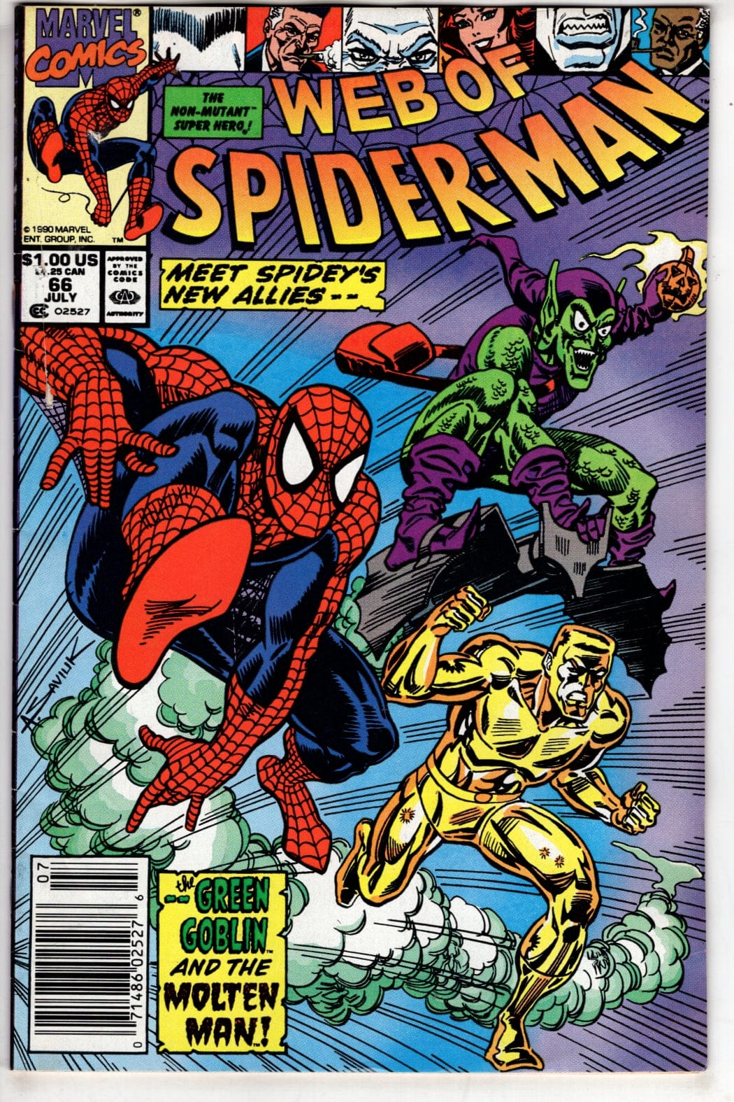 Marvel Comics Web of Spider-Man #66