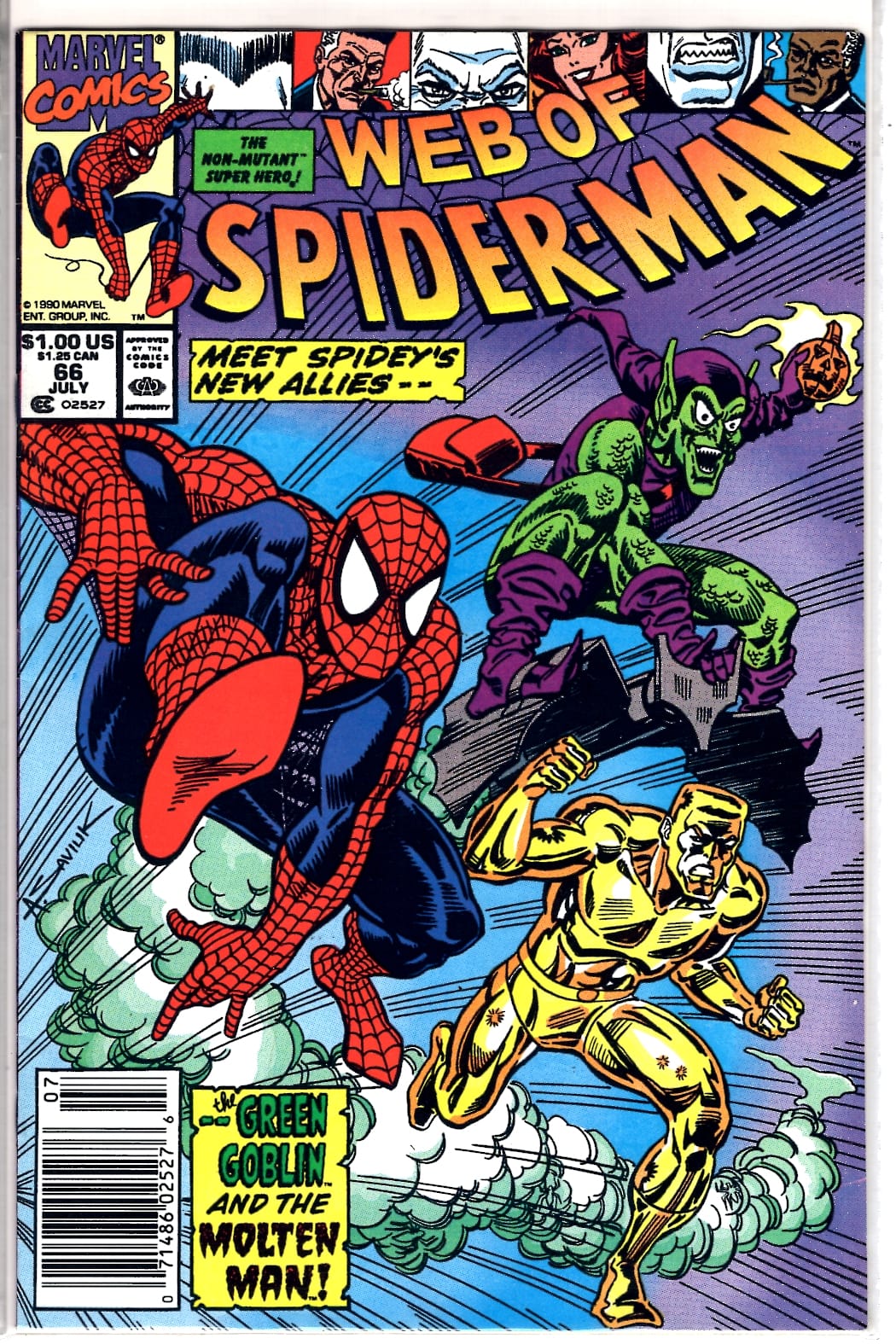 Marvel Comics Web of Spider-Man #66 [FN]